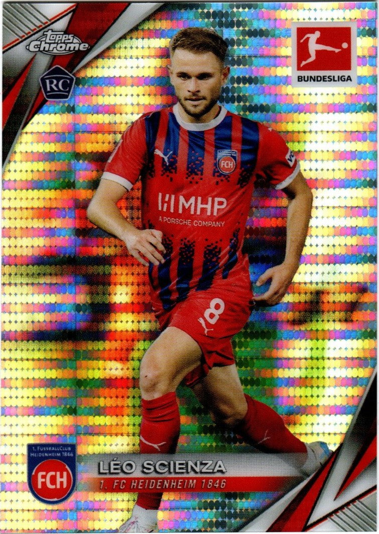 Topps Chrome Bundesliga 2024/25 - 44 - Leo Scienza - Speckle Refractor - 1. FC Heidenheim