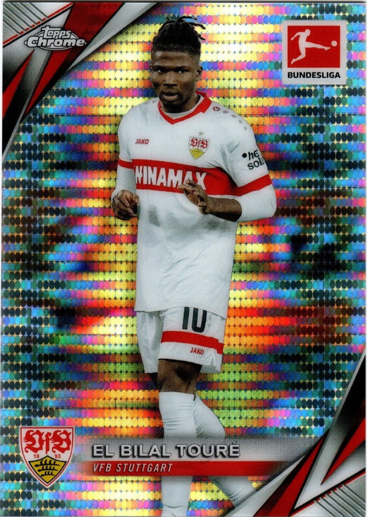 Topps Chrome Bundesliga 2024/25 - 93 - El Bilal Touré - Spekle Refractor - VFB Stuttgart