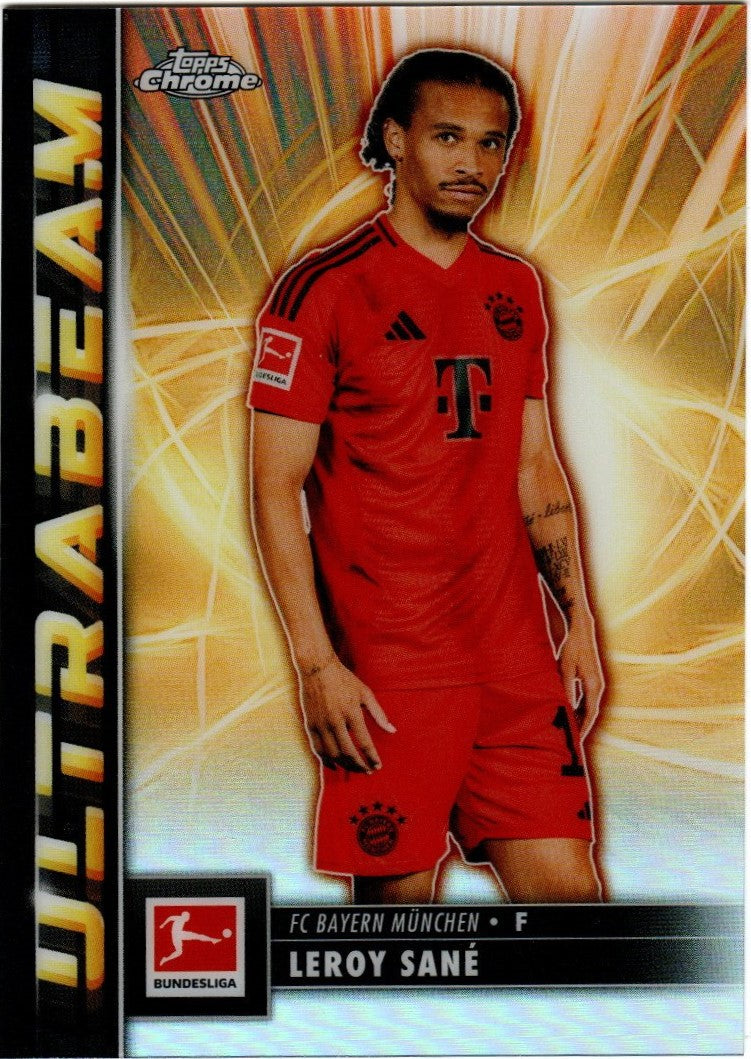 Topps Chrome Bundesliga 2024/25 - UB-9 - Leroy Sané - Ultrabeam -  FC Bayern München