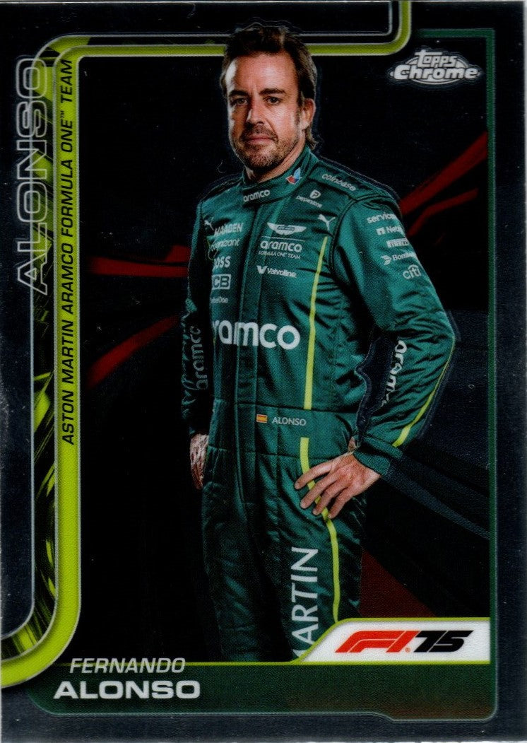 Topps Chrome 2025 Formel 1 - 9 - Fernando Alonso - Basis