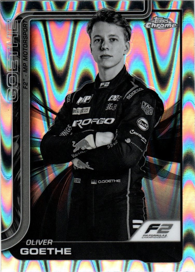 Topps Chrome 2025 Formel 1 - 26 - Oliver Goethe - Rainbow Refractor
