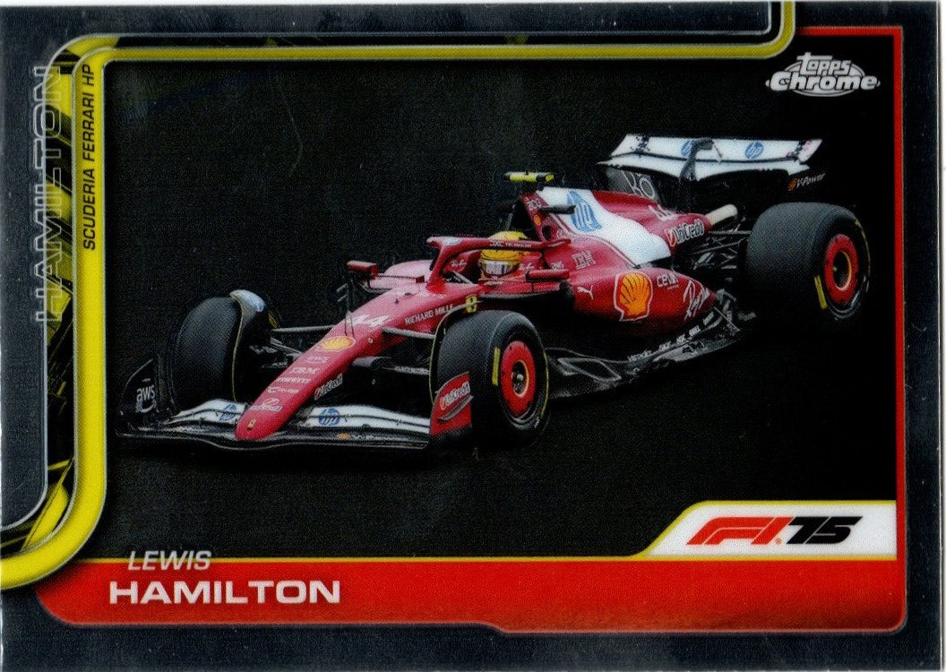Topps Chrome 2025 Formel 1 - 76 - Lewis Hamilton - Scuderia Ferrari Team Base