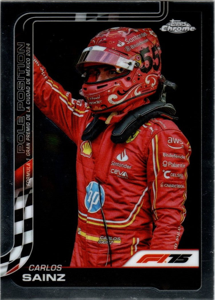 Topps Chrome 2025 Formel 1 - 121 - Carlos Sainz - Pole Position Base