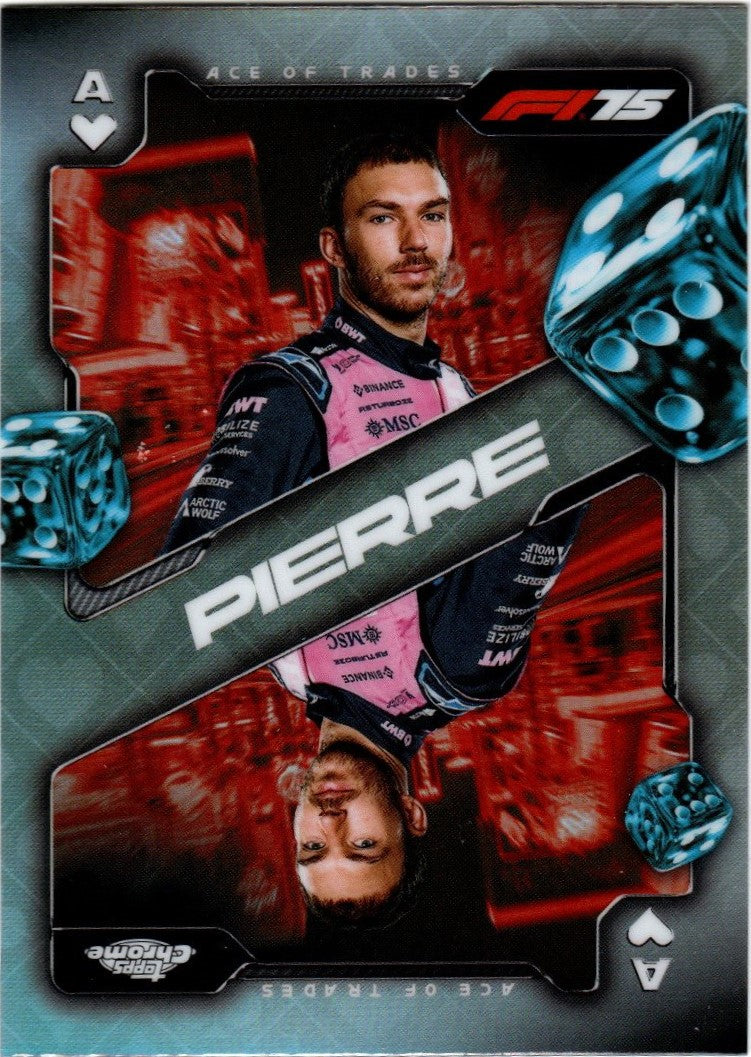 Topps Chrome 2025 Formel 1 - SCA-9 - Pierre Gasly - Ace Of Trader - Insert