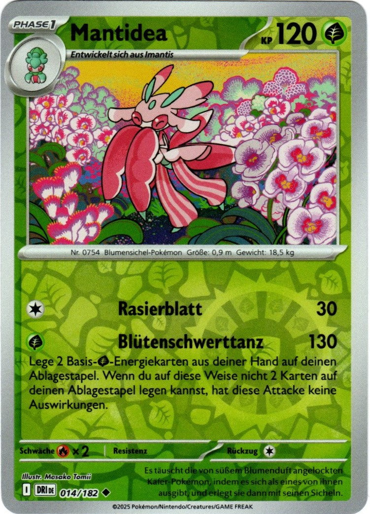 Pokemon Karmesin&Purpur Ewige Rivalen - Mantidea - 14/182 - Reverse Holo
