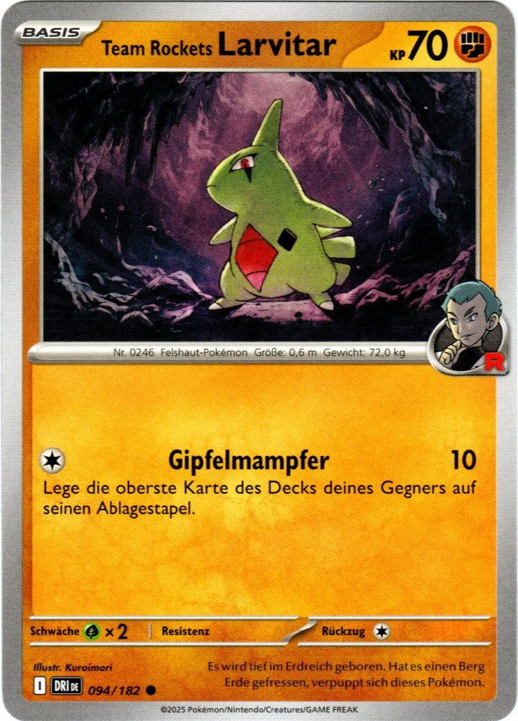 Pokemon Karmesin&Purpur Ewige Rivalen - Team Rockets Larvitar - 94/182 - Base