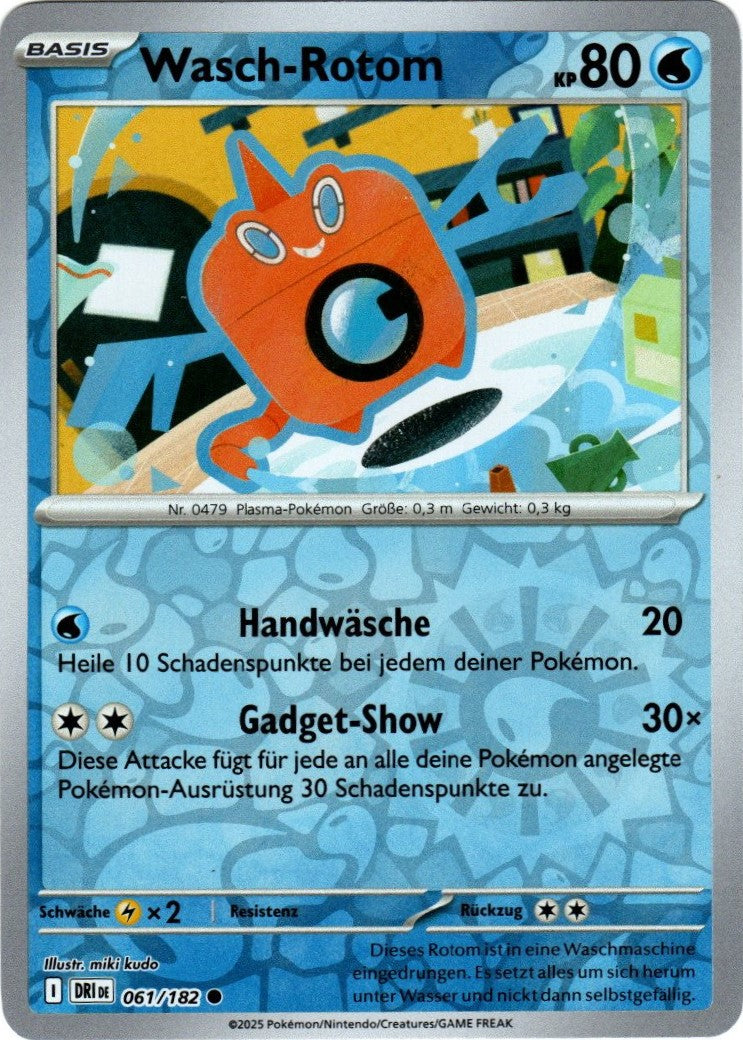 Pokemon Karmesin&Purpur Ewige Rivalen - Wasch-Rotom - 61/182 - Reverse Holo
