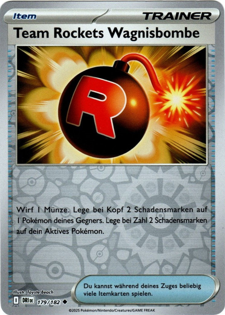 Pokemon Karmesin&Purpur Ewige Rivalen - Team Rockets Wagnisbombe - 179/182 - Reverse Holo