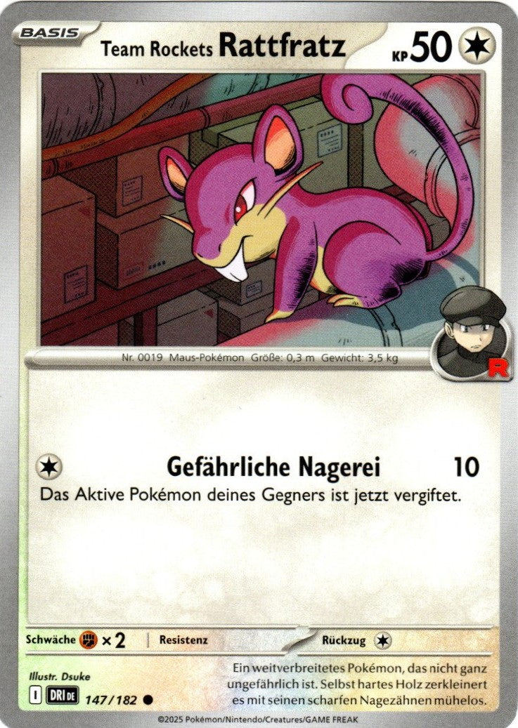 Pokemon Karmesin&Purpur Ewige Rivalen - Team Rockets Rattfratz - 147/182 - Base