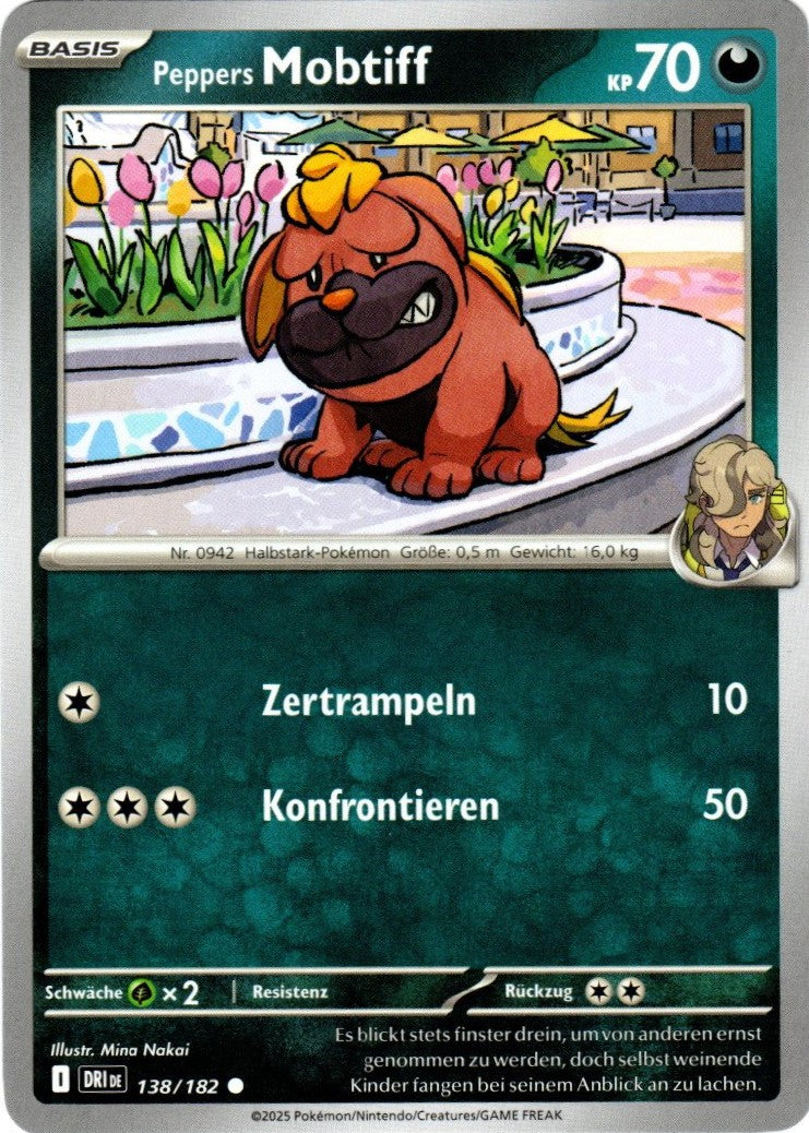 Pokemon Karmesin&Purpur Ewige Rivalen - Peppers Mobtiff - 138/182 - Base