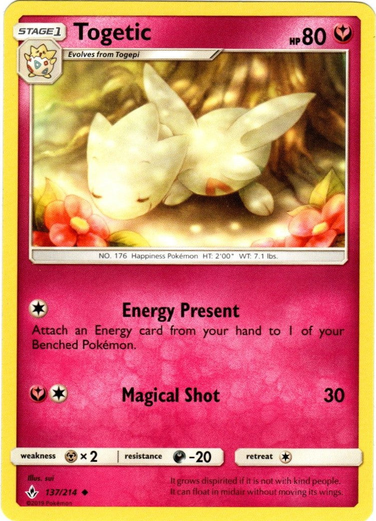 Pokemon Sonne&Mond Kräfte im Einklang - Togetic - 137/214 - Base (Engl.)