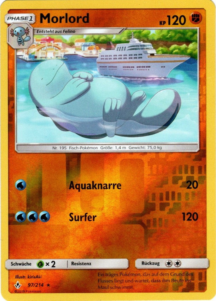 Pokemon Sonne&Mond Kräfte im Einklang - Morlord - 97/214 - Reverse Holo
