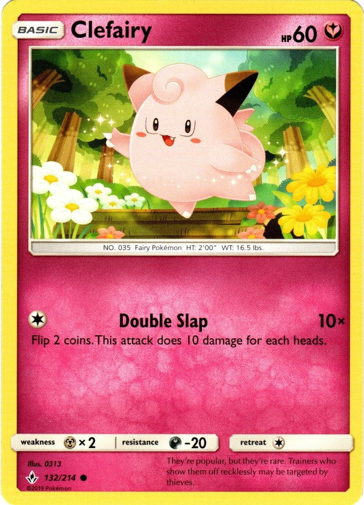 Pokemon Sonne&Mond Kräfte im Einklang - Clefairy - 132/214 - Base (Engl.)