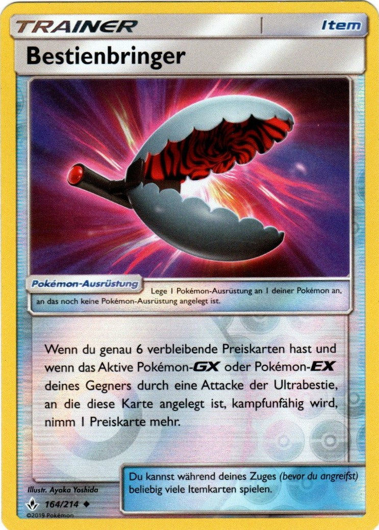 Pokemon Sonne&Mond Kräfte im Einklang - Bestienbringer - 164/214 - Reverse Holo