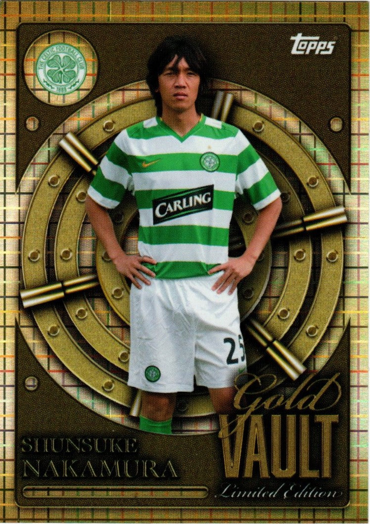Topps - Celtic Glasgow 2025/26 - Shunsuke Nakamura - GV-6 - Gould Vault Limited Edition