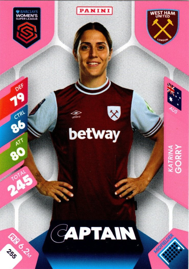 Panini Adrenalin XL Barclays Women's Super League 2025 - 255 - Captain - Katarina Gorry
