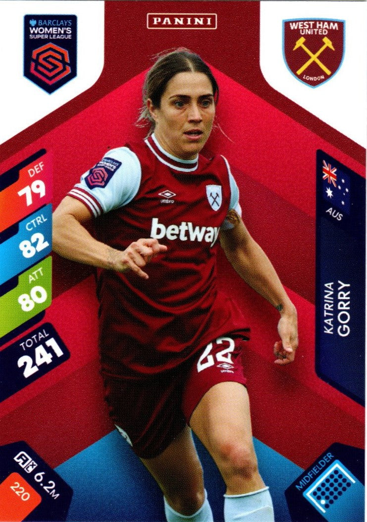 Panini Adrenalin XL Barclays Women's Super League 2025 - 220 - Katrina Gorry