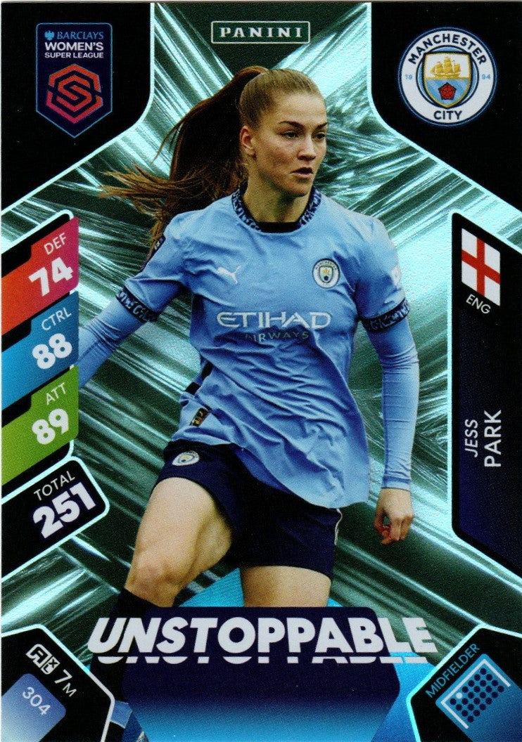 Panini Adrenalin XL Barclays Women's Super League 2025 - 304 - Unstoppable - Jess Park