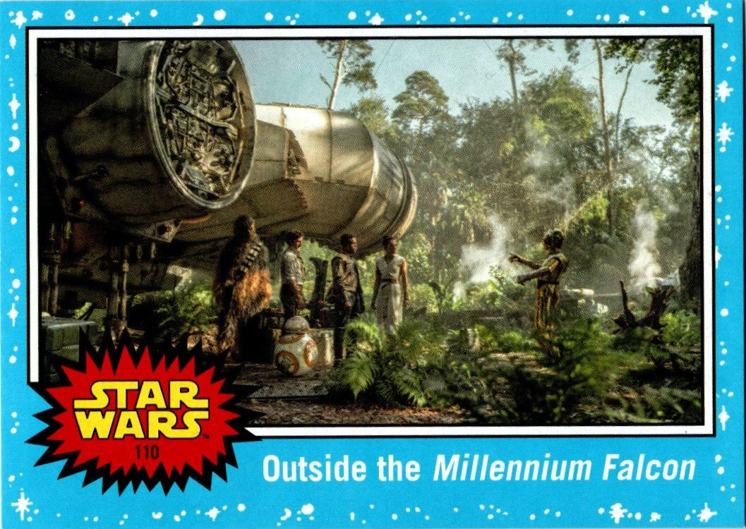Topps Journey to Star Wars: Rise of Skywalker - 110 - Outside the Millennium Falcon - Basis Karte