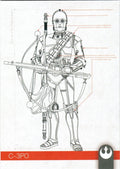 Topps Journey to Star Wars: Rise of Skywalker - C-3PO - S-5 - Schematic