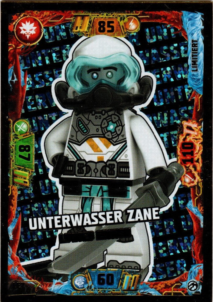 Blue Ocean LEGO Ninjago Serie 7 (2022) - LE07 - Unterwasser Zane Limited Edition - Limitierte Karte