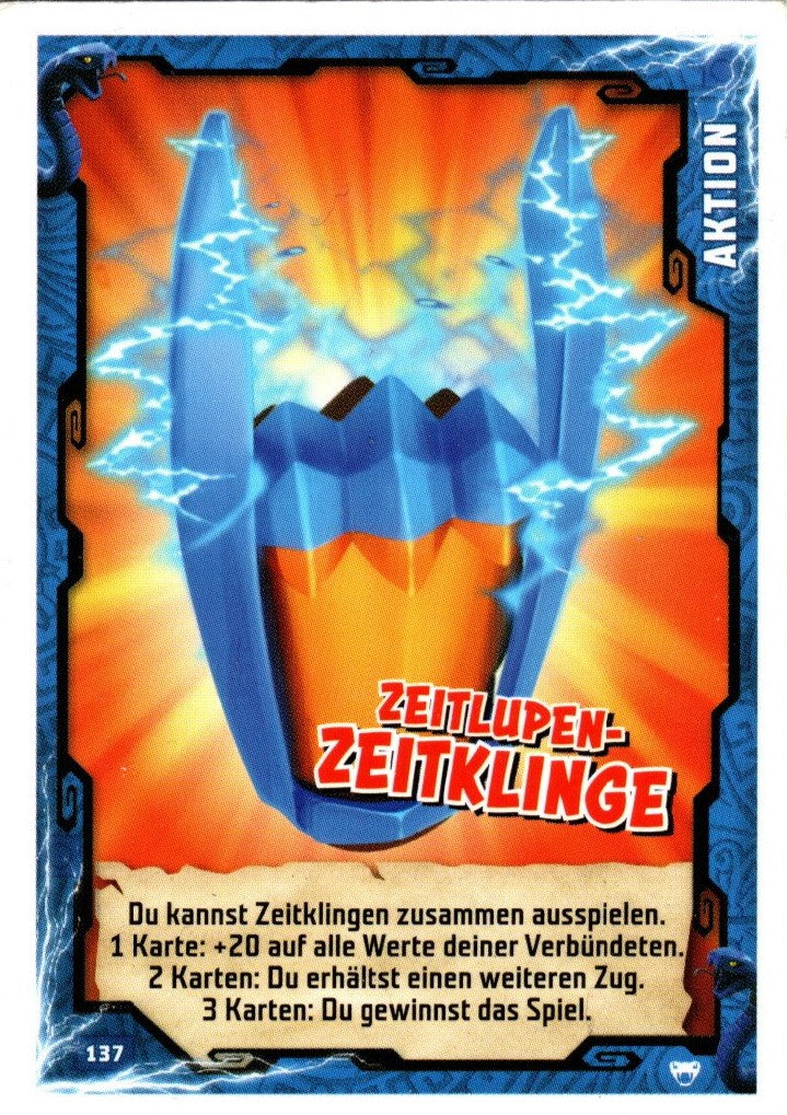 Blue Ocean LEGO Ninjago Serie 2 (2017) - 137 - Zeitlupen-Zeitklinge - Aktions Karte