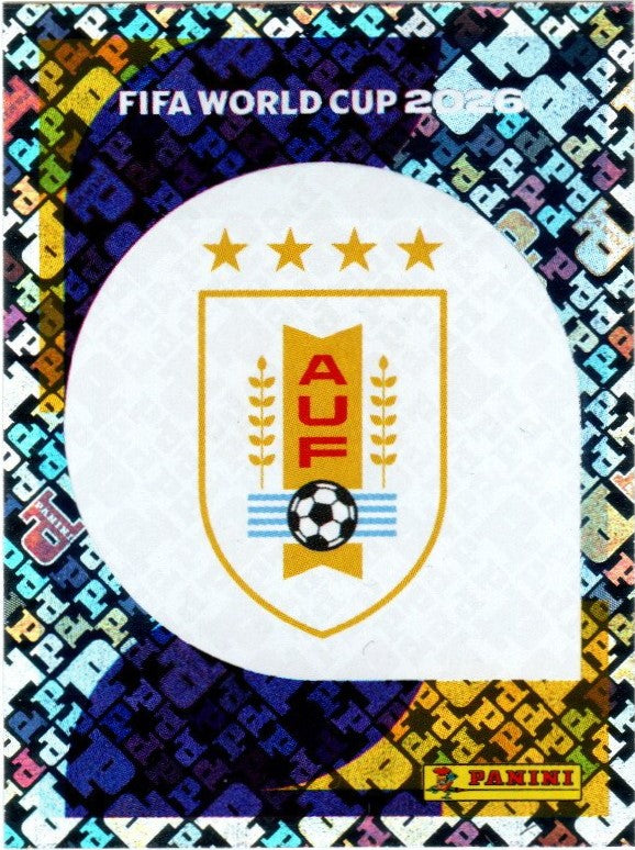 Panini FIFA World Cup 2026 Sammelsticker - URU 1 - Logo Uruguay - Holo