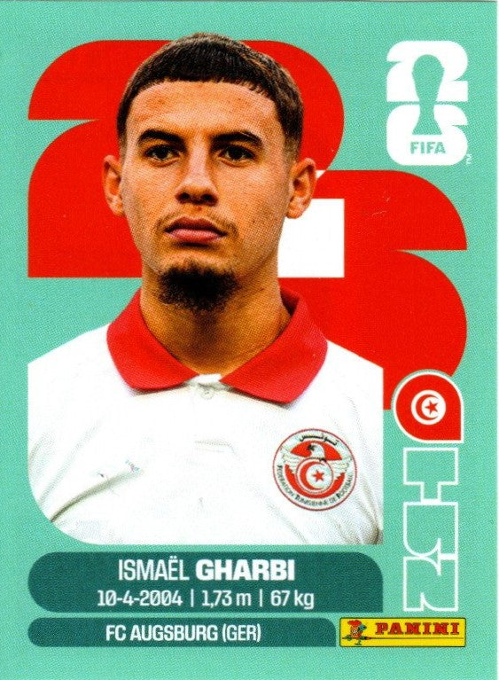 Panini FIFA World Cup 2026 Sammelsticker - TUN 18 - Ismael Gharbi - Tunesien
