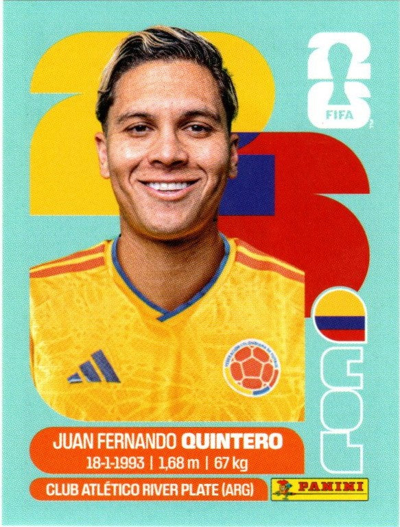 Panini FIFA World Cup 2026 Sammelsticker - COL 15 - Juan Fernando Quintero - Kolumbien