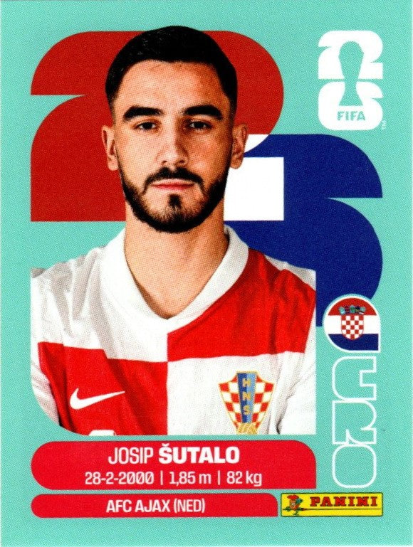 Panini FIFA World Cup 2026 Sammelsticker - CRO 7 - Josip Sutalo - Kroatien