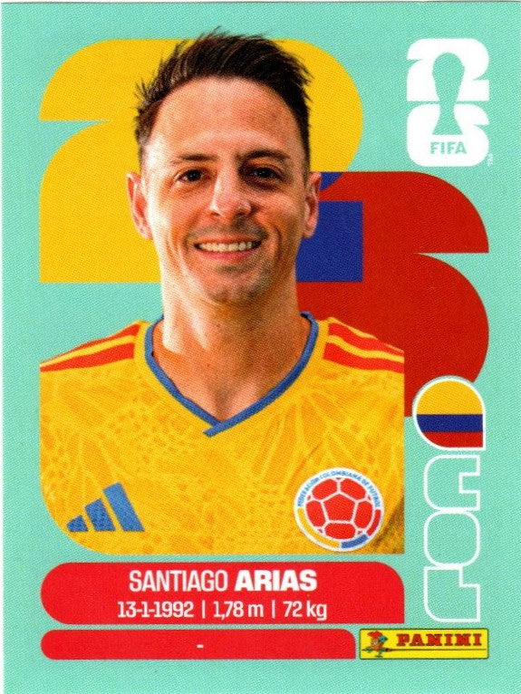 Panini FIFA World Cup 2026 Sammelsticker - COL 9 - Santiage Arias - Kolumbien