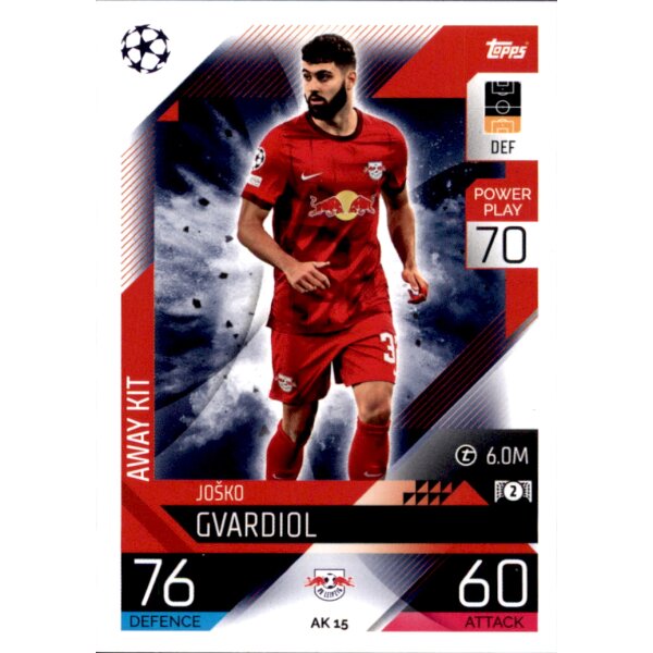 Topps Match Attax Champions League 2022/23 - AK15 - Josko Gvardiol - Away Kit
