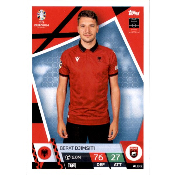 Topps Match Attax EURO 2024 Germany - ALB 2 - Berat Djimsiti