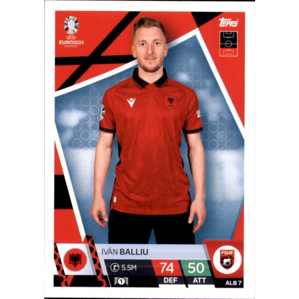 Topps Match Attax EURO 2024 Germany - ALB 7 - Ivan Balliu