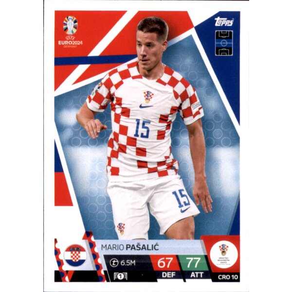 Topps Match Attax EURO 2024 Germany - CRO 10 - Mario Pasalic