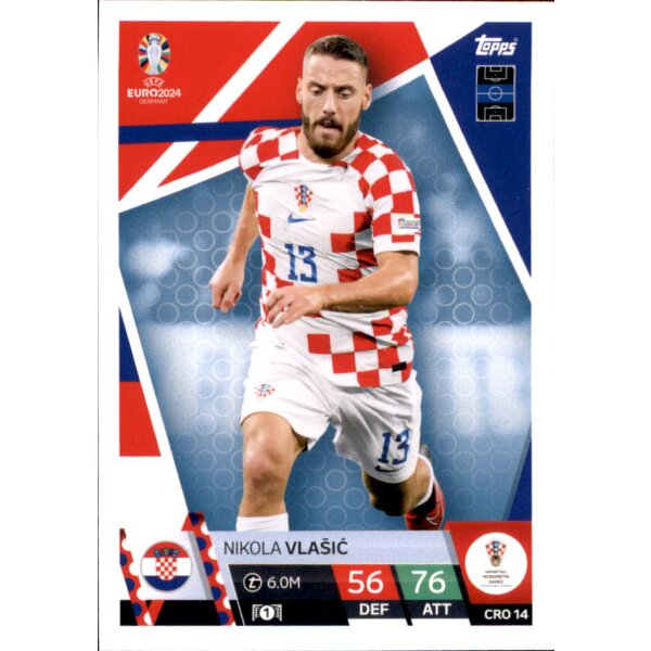 Topps Match Attax EURO 2024 Germany - CRO 14 - Nikola Vlasic