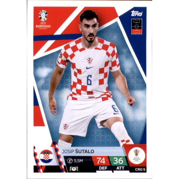 Topps Match Attax EURO 2024 Germany - CRO 5 - Josip Sutalo