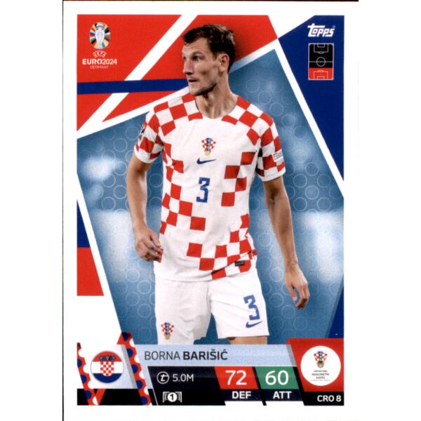 Topps Match Attax EURO 2024 Germany - CRO 8 - Borna Barisic