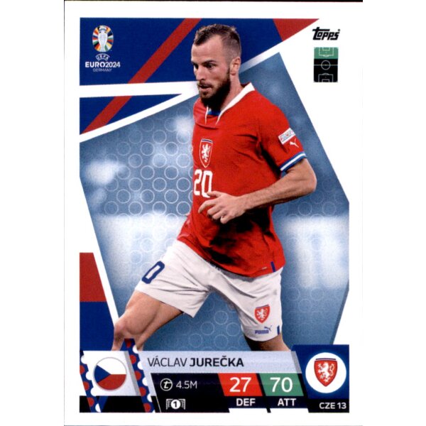 Topps Match Attax EURO 2024 Germany - CZE 13 - Vaclav Jurecka