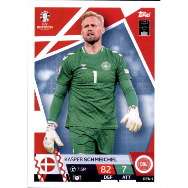 Topps Match Attax EURO 2024 Germany - DEN 1 - Kasper Schmeichel