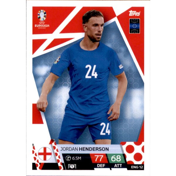 Topps Match Attax EURO 2024 Germany - ENG 12 - Jordan Henderson