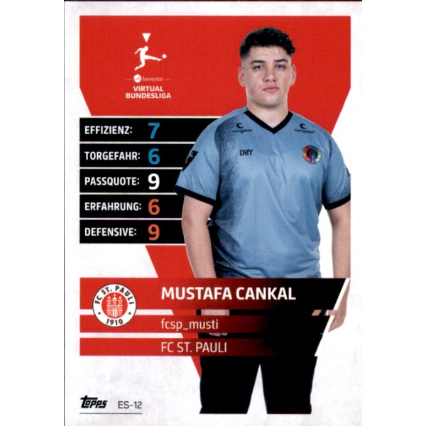 Topps Match Attax Bundesliga 2021/22 - ES12 - Mustafa Cankal – fcsp_musti - E-Sports