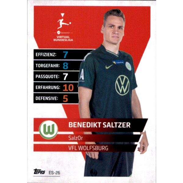 Topps Match Attax Bundesliga 2021/22 - ES26 - Benedikt Saltzer – Salz0r - E-Sports