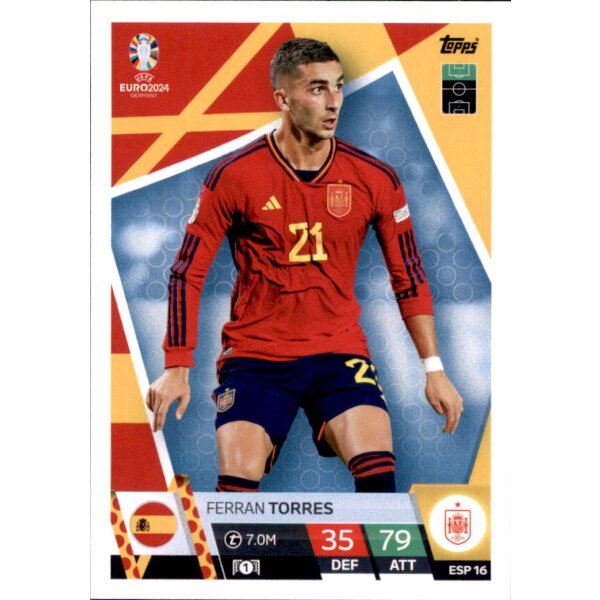 Topps Match Attax EURO 2024 Germany - ESP 16 - Ferran Torres