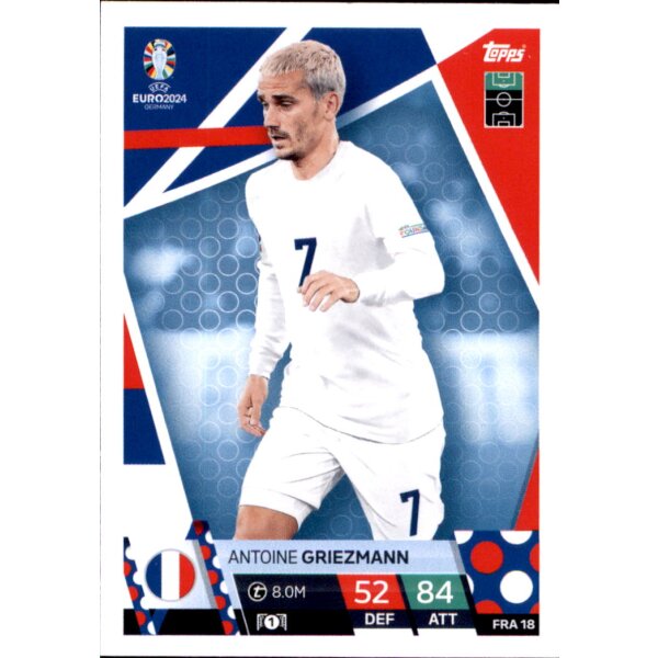 Topps Match Attax EURO 2024 Germany - FRA 18 - Antoine Griezmann