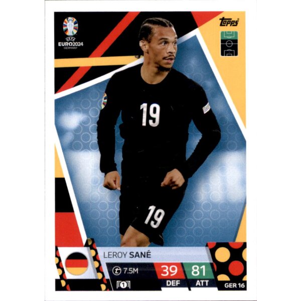 Topps Match Attax EURO 2024 Germany - GER 16 - Leroy Sane