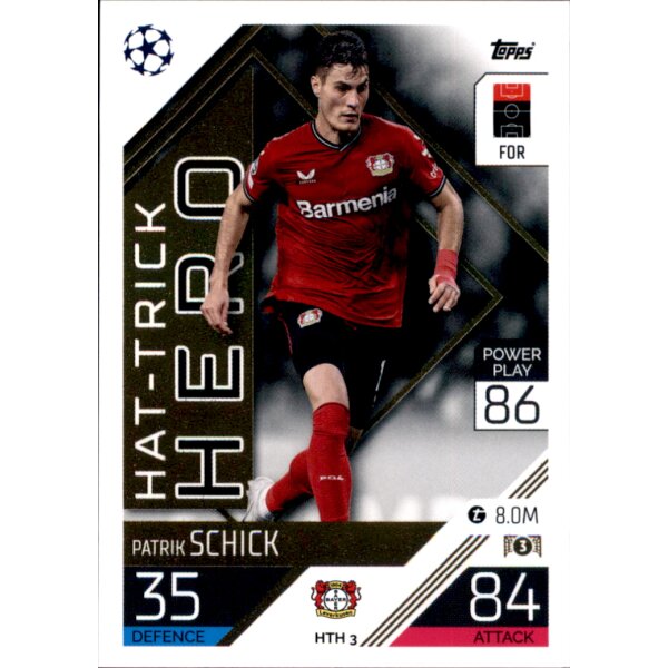 Topps Match Attax Champions League 2022/23 - HTH03 - Patrik Schick - Hat Trick Heroes