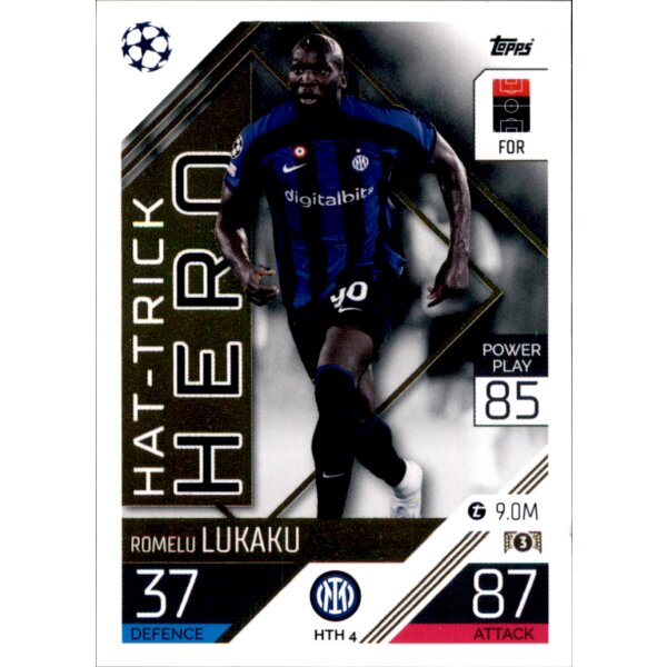Topps Match Attax Champions League 2022/23 - HTH04 - Romelu Lukaku - Hat Trick Heroes
