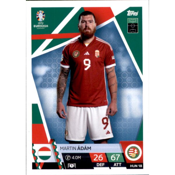 Topps Match Attax EURO 2024 Germany - HUN 18 - Martin Adam