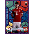 Topps Match Attax EURO 2024 Germany - HUN 9 - Milos Kerkez - Graduated Gem - PURPLE SAPPHIRE